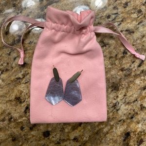 Kendra Scott Statement Drop Earrings in Light Blue